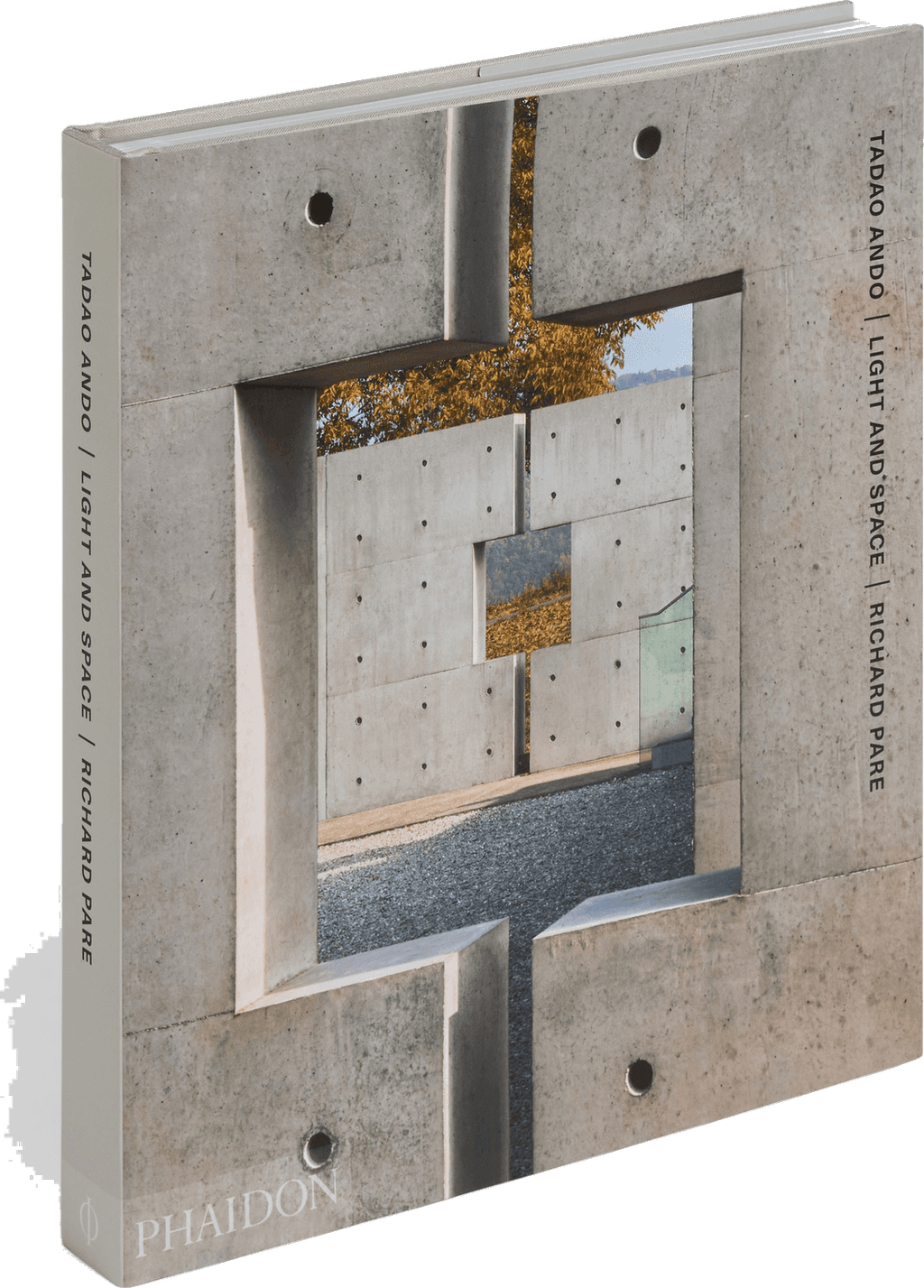 Cover of Tadao Ando: Light and Space — the clothbound Phaidon hardback with Richard Pare's photography