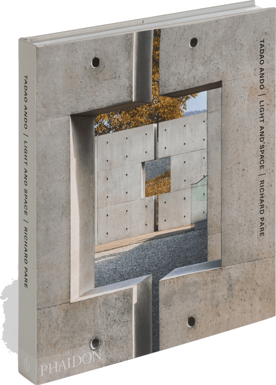 Cover of Tadao Ando: Light and Space — the clothbound Phaidon hardback with Richard Pare's photography